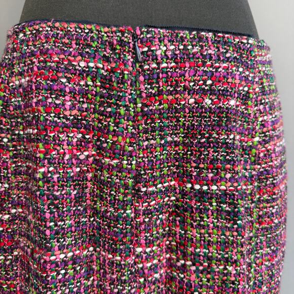Talbots pink tweed pencil skirt - tulip - colorful - midi - Christmas - size M - Picture 5 of 8